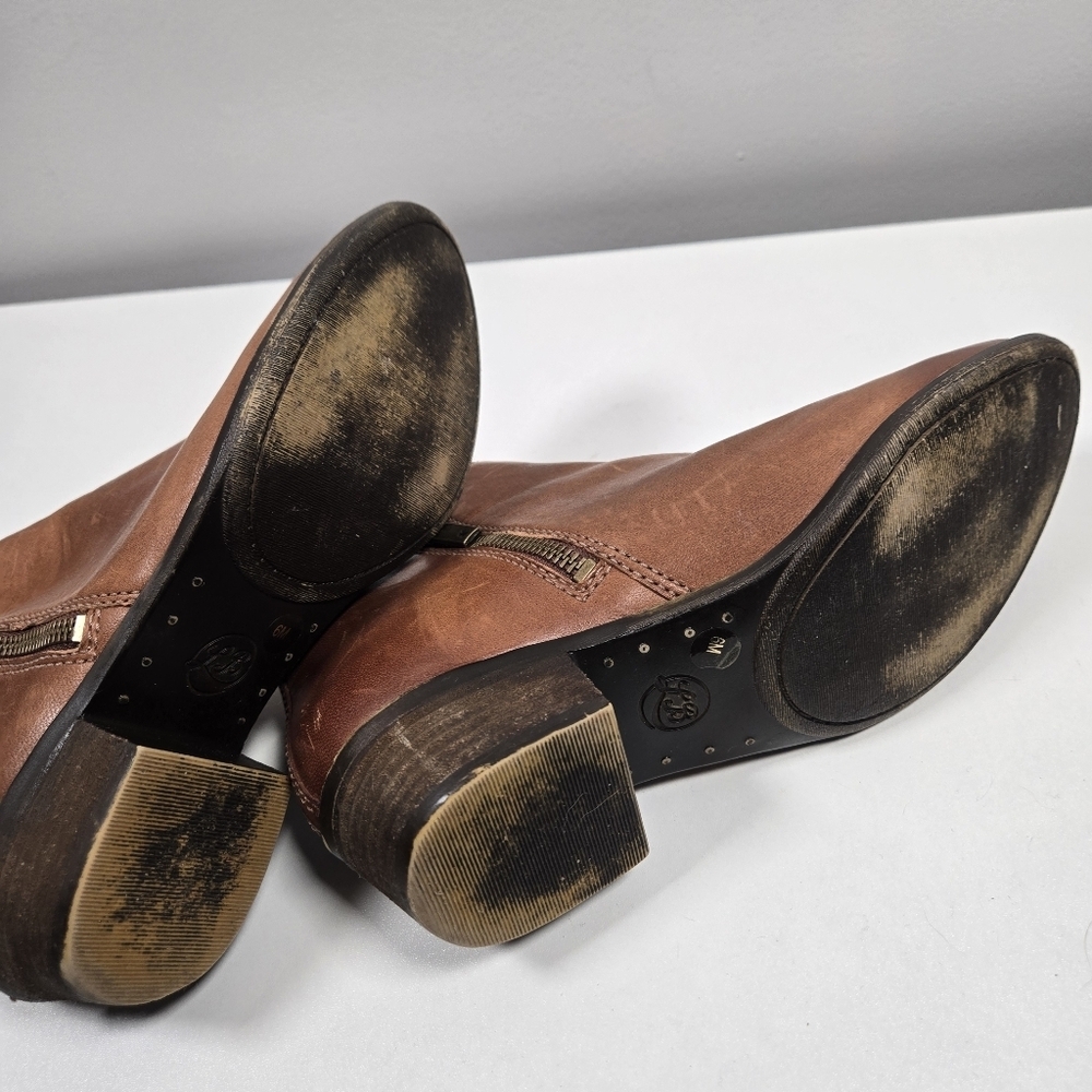 Lucky Brand Brown Leather Ankle Booties - Picture 5 of 7
